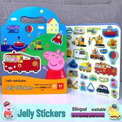 Peppa Pig & Paw Patrol Reusable Stickers for Kids 3-6 Years: Educational Kuromi Art Play