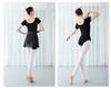 Cotton Adult Backless Sherbin Women's Short Sleeve Dance Ballet Leotard