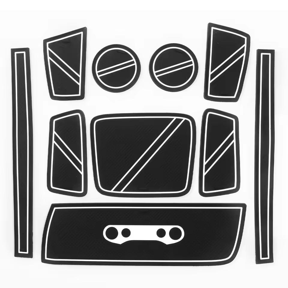 for Hyundai Casper 2025 2025 Anti-Slip Gate Slot Cup Mat Non-Slip Door Pad  Coasters Car Interior Accessories