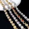 10Yards Rhinestone Chain Diamond Trim Crystal Accessories DIY Craft Wedding Gift Decoration Sunflower Shape Rhinestone Ribbon