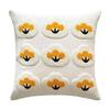 Embroidered Daisy Floral Cushion Cover, Pastoral Style, Removable & Washable for Homestay or Bay Window Decor.