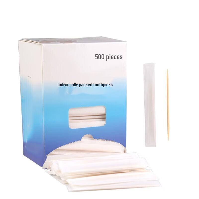 Individually Wrapped Double-Ended Bamboo Toothpicks