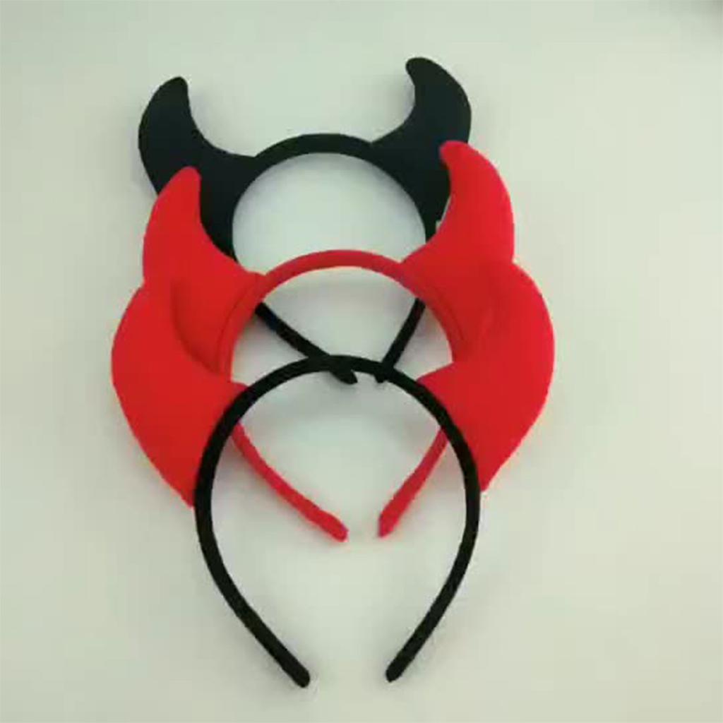 Regulowany opaska z rogami na Halloween na imprezy kostiumowe Miękki lekki dodatek do włosów Dzieci Dorośli Świętowanie