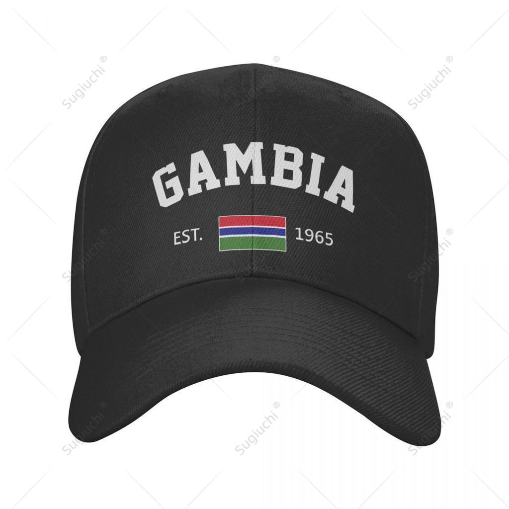 Baseball Cap Gambia EST Independence Day Wild Sun Shade Peaked Adjustable Outdoor Caps