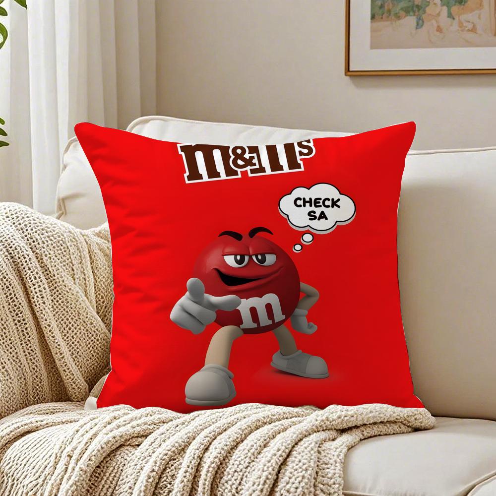 brand playful MMs Cushion Cover Pillowcase Antidustmite living Room Sofa Decor Cushion Room
