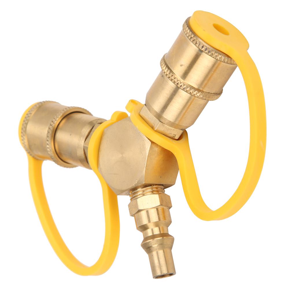 2 Ways 1 4in RV Propane NPT Quick Connect Y Splitter Adapter for Propane Hose Connector Kit