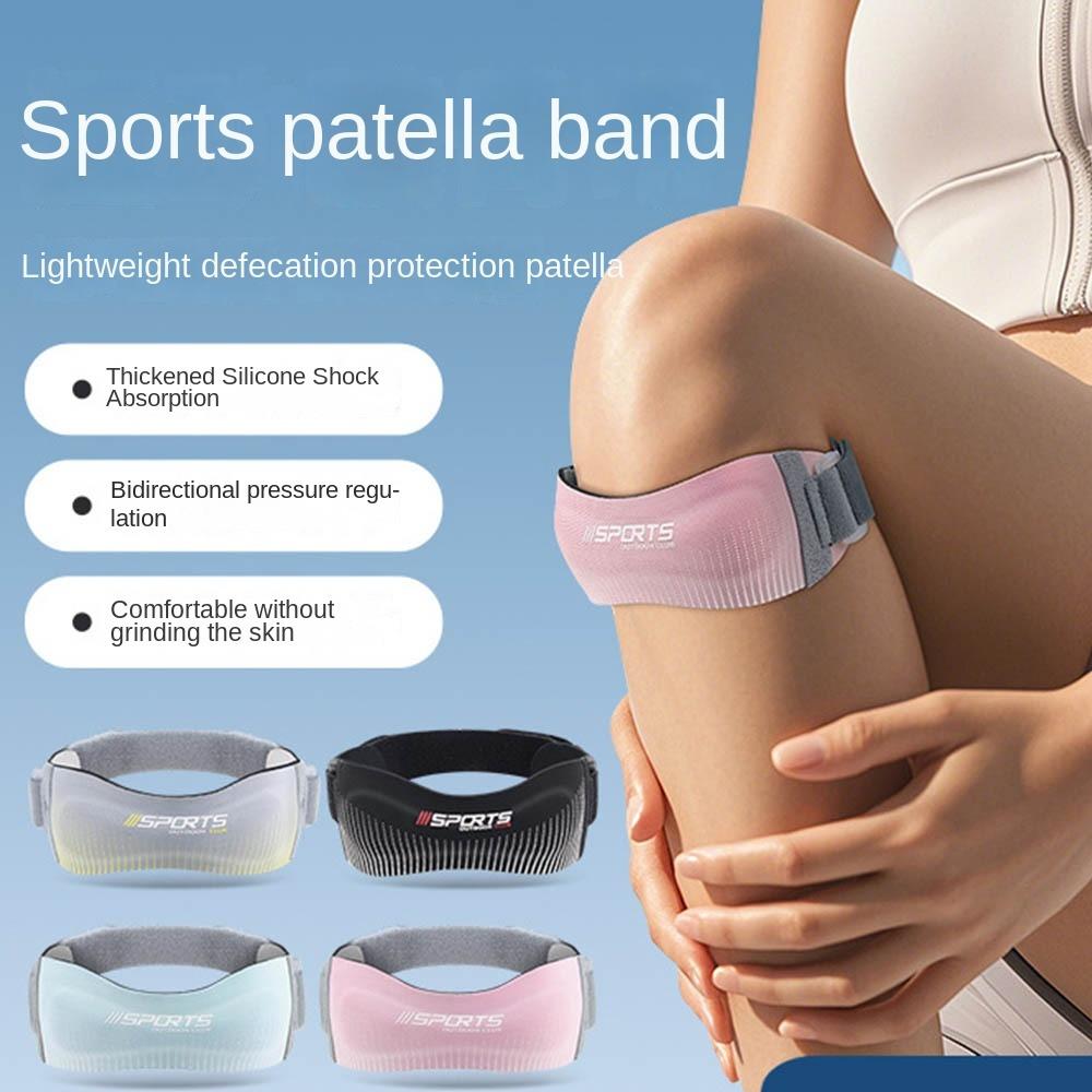

Breathable Patella Tendon Knee Strap Non-Slip Design Compression Knee Protector Runner рожевий