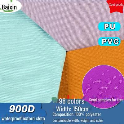 Tejido de Poliéster Oxford 900D Impermeable con Revestimiento de PU y PVC para Equipaje y Tiendas de Campaña para Exterior