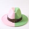Popular European and American Classic Double-color Wide-brimmed Top Hat Men's and Women's Fashion OL Style Cowboy Hat Jazz Hat