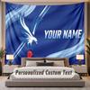 Custom Name Text Tapestry Crystal Palace Personalized Polyester Wall Tapestry For Bedroom And Room