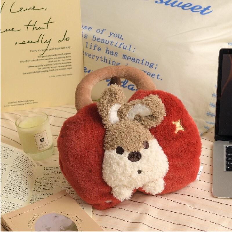 Rechargeable Electric Heating Hot Water Bag - Plush Hand Warmer for Belly Warmth