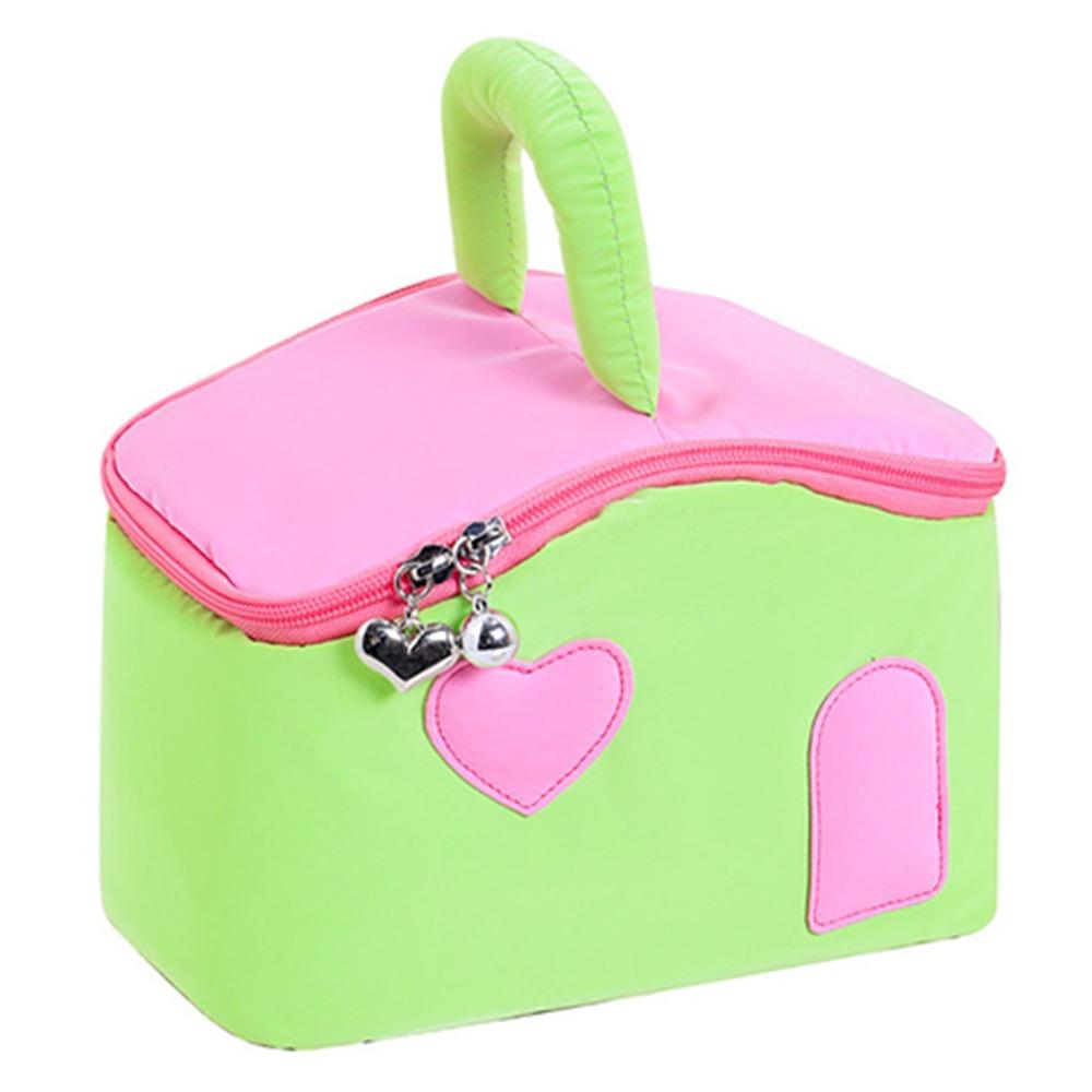 Korean Style Cartoon Makeup Bags House Shape Toiletries Storage Pouch Travel Wash Handbag  Outdoor