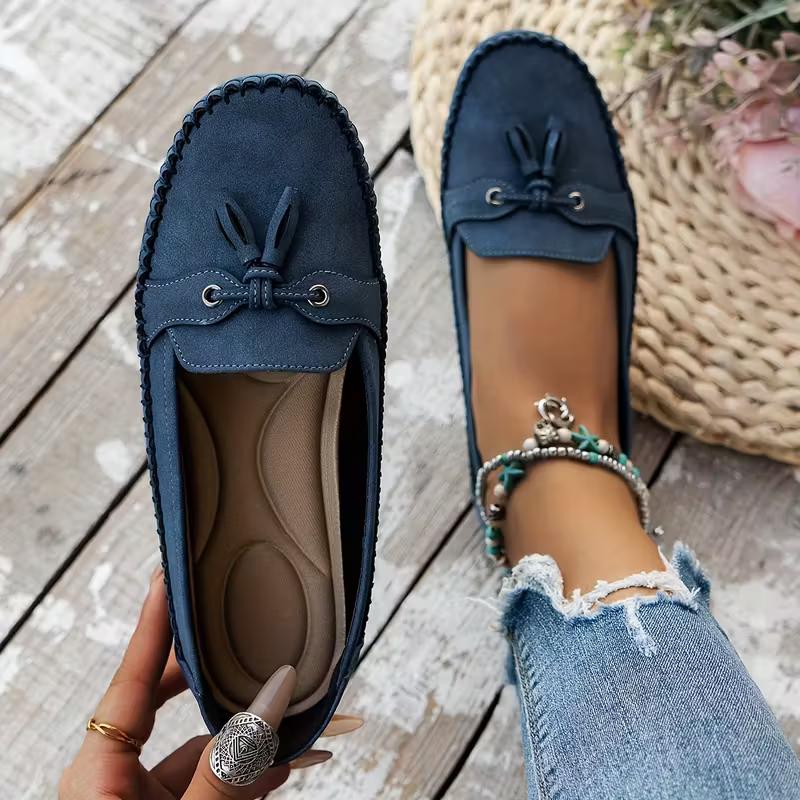 Large Size 44 Women's Shoes Women Flat Shoes Spring Soft Casual Comfy Ballerina Flat Ladies Shallow Slip On Female Loafers