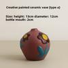 New Creative painted ceramic vases home living room desk decoration ornaments flower arrangement vases spatial aesthetic design