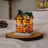 LED Christmas Village Miniature House Xmas House Miniature Creative Christmas Light House  Gifts