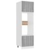 VidaXL Meuble micro-ondes "Lyon" Gris Sonoma 60 x 57 x 207 cm Bois d'ingénierie 815604