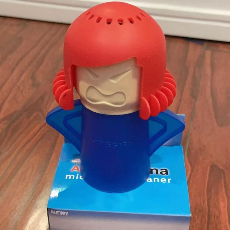 

Спрей для очистки паром микроволновой печи, дезодоратор, средство для удаления жира Angry Mom, кухонный инструмент Opp bag синий