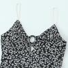 Versatile Floral Print Midi Dress - Fashionable Temperament Style