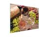GLAS-SCHNEIDEBRETT 30x22 WEIN