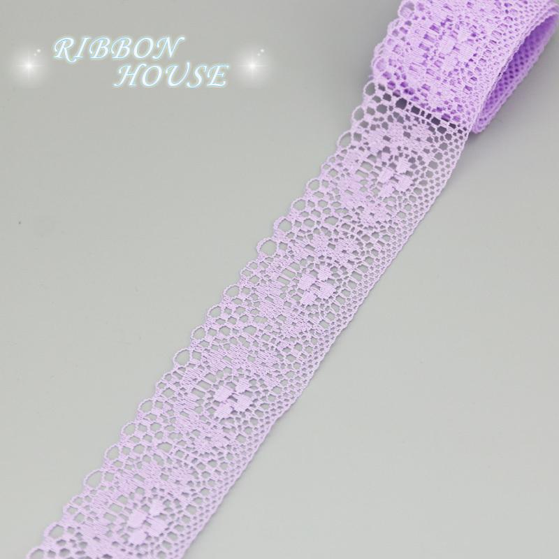 (10 Yards/roll) 40mm White Lace Fabric Webbing Decoration Packing Material