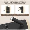 LED Reading Wall Lamp for Bedroom,Backlight Night Warm Wall Mounted Reading Light with USB Port Plug in Cord Adjustable Wall Sconces Headboard Spotlig
