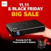 Vivicine P10 Android Smart Wifi Portátil Mini LED Projetor DLP para Smartphone Home Theater de 200 polegadas