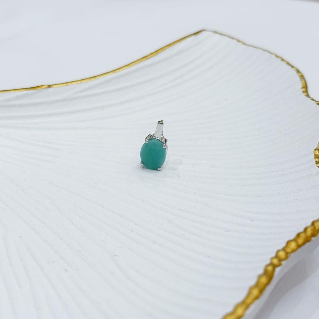 Серебряная подвеска с изумрудом (2172376)