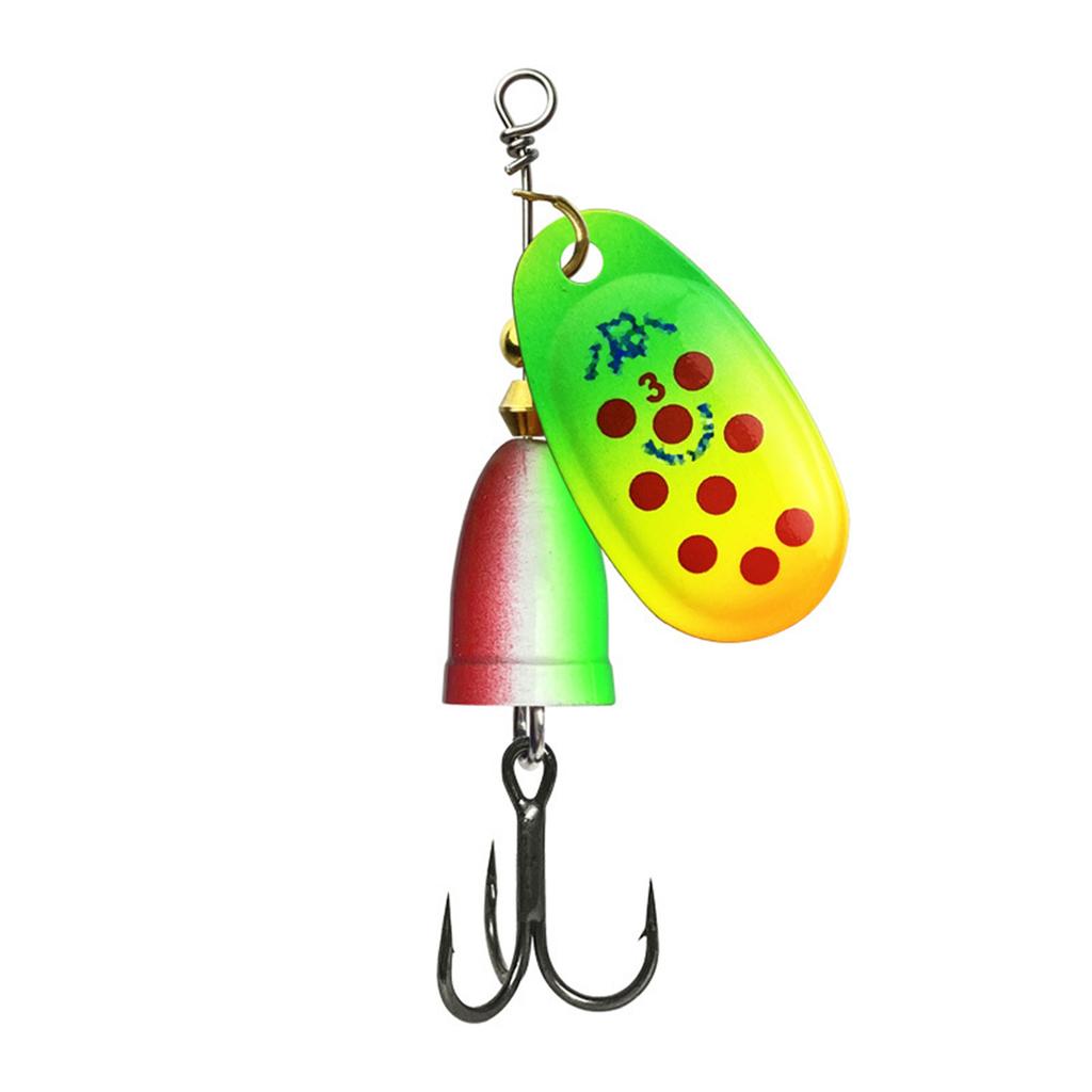 10Pcs Trout Spinner Baits Set 5/6/8/9/11g Fishing Lure Spinnerbait with Treble Hook Hard Metal Baits Fishing Tackle