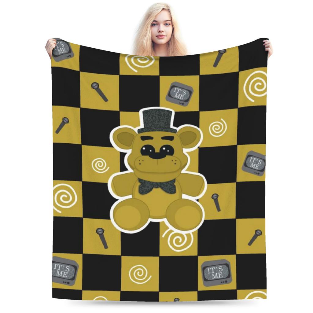 Fnaf Freddys Horror Game Bonnie Blanket Warm Cozy Fluffy Throw Blankets for Sofa 50x60 Inch Multiple Sizes Quilt