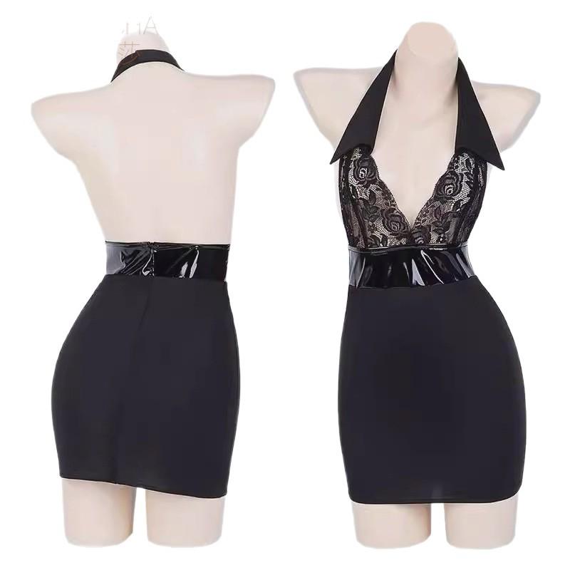 Adult erotic underwear sexy free nightgown lace neck pure desire wind hip skirt seduction secretary passion pajamas