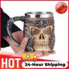 Einzigartige Skelett Totenkopf Kaffeetasse Harz Totenkopf Retro Wein Vintage Cocktailgläser Whiskey Bier Wein Tasse Party Bar Trinkgeschirr Becher