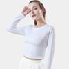 Sexy Black Cotton Women's Clothing O-Neck Long Sleeve Navel Autumn Base Women's Clothing Fashion Casual Ropa Mujer