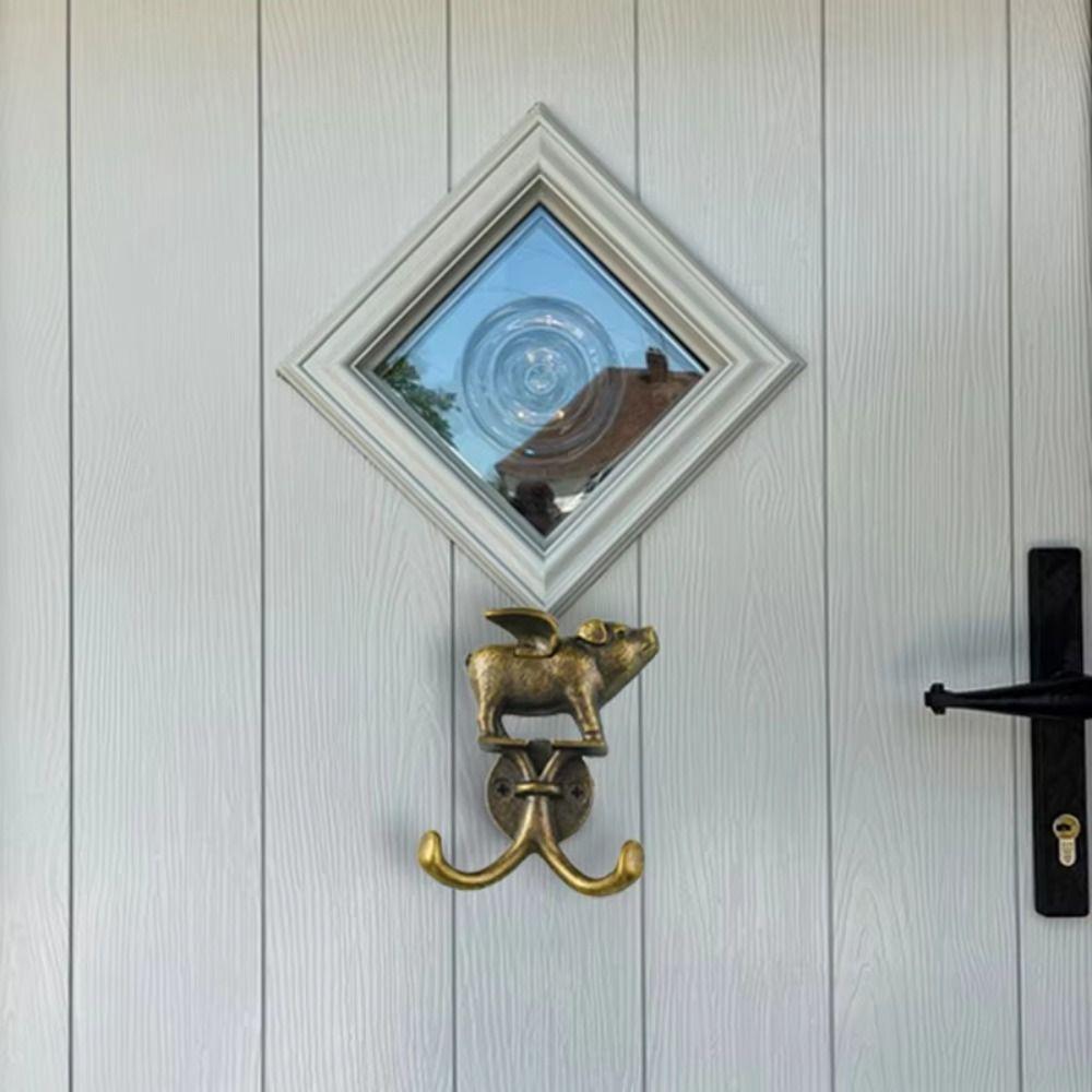 Vintage Decorative Flying Pig Wall Hook Heavy Duty Towel Hooks for Kitchen Bathroom Bedroom