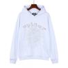 Mens Oversized Hoodie With Foil-Printed 55555 Letter Graphic Streetwear Cotton Fleece Sweatshirt Winter
