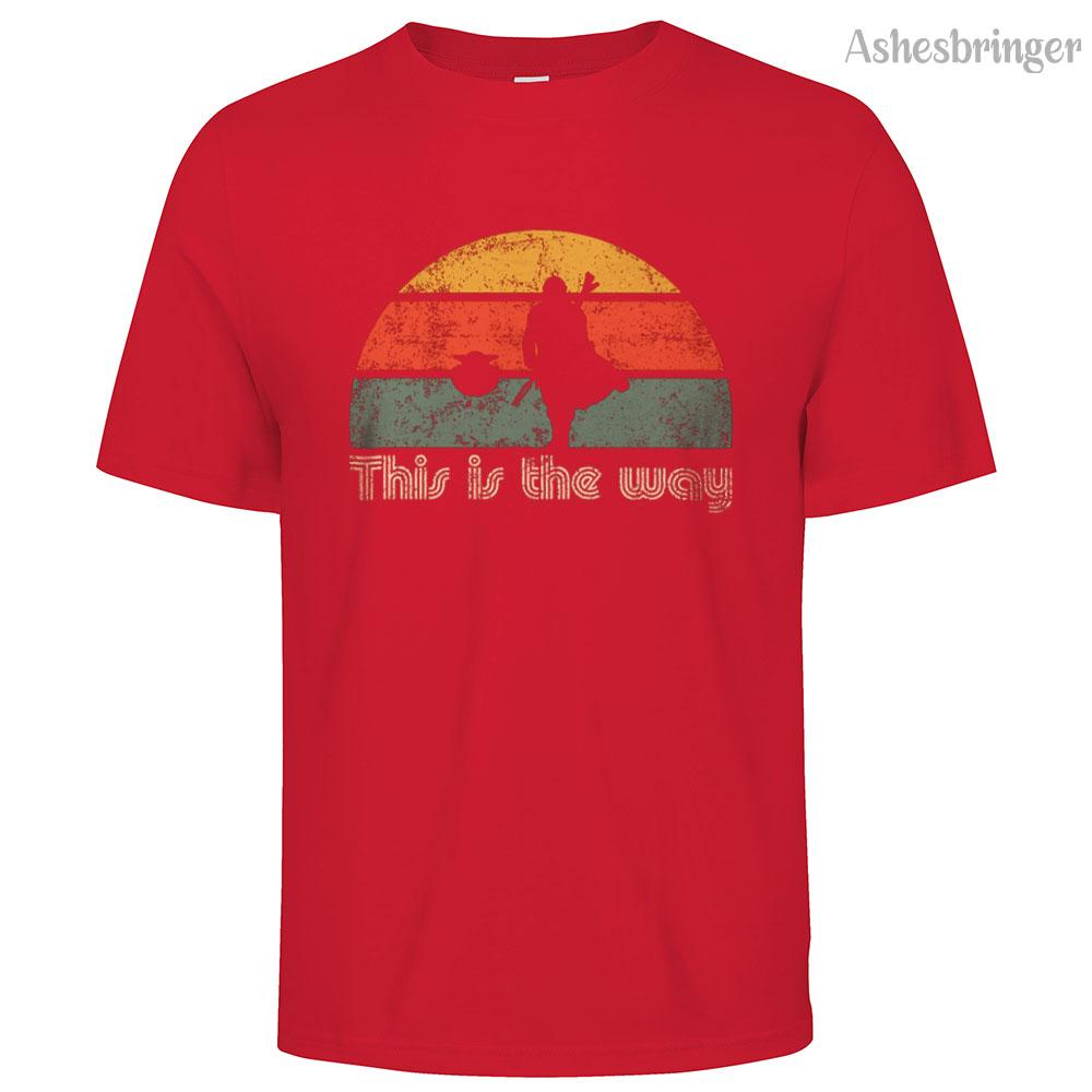 Vīriešu kokvilnas Jedi The Retro Way grafisks T-krekls, ielas ikdienas stila T-krekls vīriešiem un sievietēm