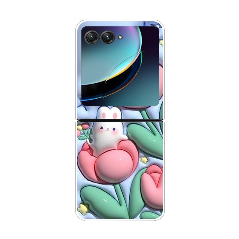 Pouzdro Pro Motorola Razr 40 Ultra Průhledné Pevné Skládací Luxusní Vzor Pro Motorola Moto Razr 40 Ultra Čiré Kryt Razr40 Ultra