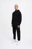 Męska Bluza Oversize Basic z Kapturem - Czarny