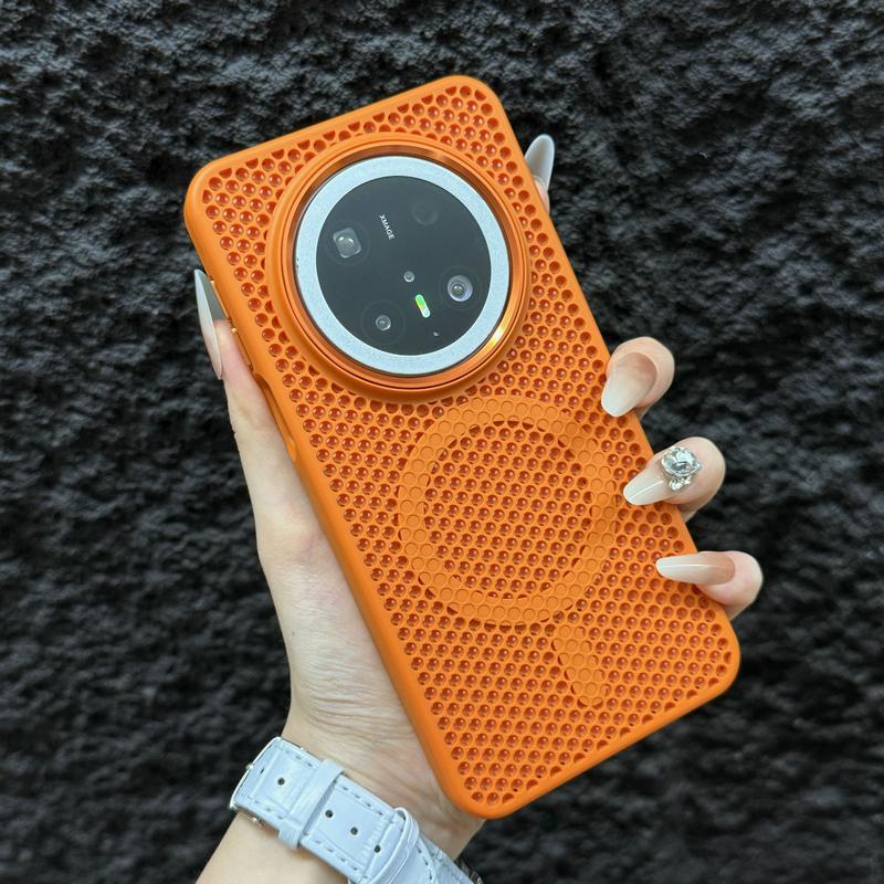 Applicable to Huawei Mate70PRO honeycomb heat dissipation magnetic suction mobile phone case Mat60 skin matte PC anti-drop protective cover