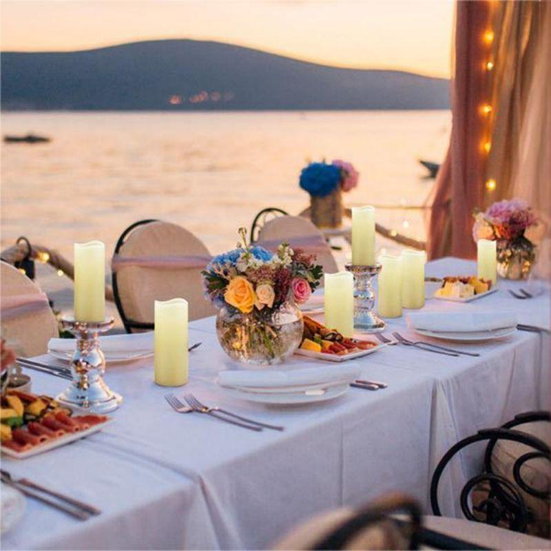 1 Pc Electronic Candle Lights Simulation Of Plastic Candles Wedding Party Birthday Decorations Family Ornaments Decorations