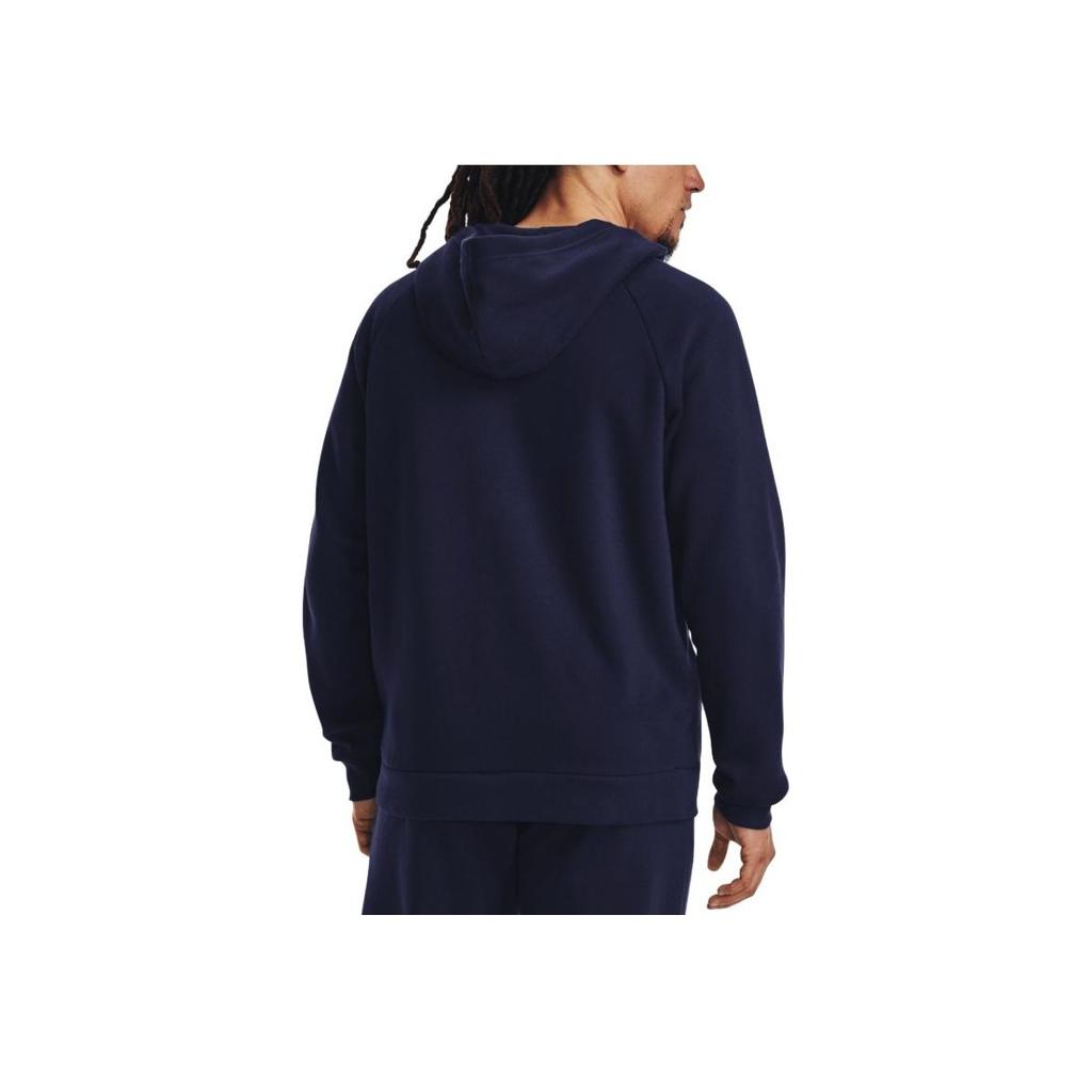 Under Armour Solid Logo Hoodie Long Sleeve Men Tops Blue 1379767-410