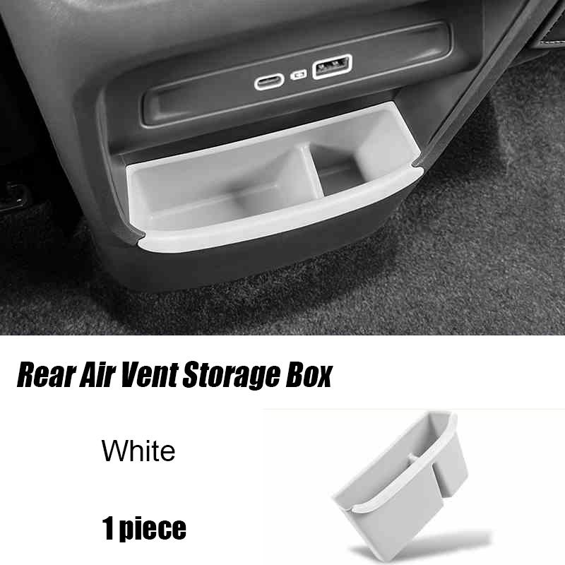 For Geely Galaxy Starship 7 EM-i 2024 2025 Silicone Armrest Rear Air Vent Storage Box Car Trash Can Organizer Accessories Kit