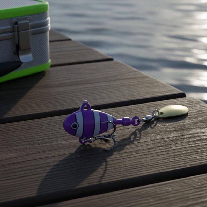Durable 3D Printed Zinc Alloy Fishing Lures With 360 Degree Rotating Glitter Perfect For Freshwater Saltwater Fishing