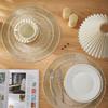 Set of 4 Table Mat Round Golden PVC Placemat Hollow Insulation Coaster Pads Table Bowl Home Christmas Modern Style Decor