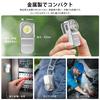 OOWOLF LED Mini Compact Wearable Light with White Red Magnetic Cap Perfect for Night Dog Outdoor Handheld Disaster and Power Outage Silver Flashlight,