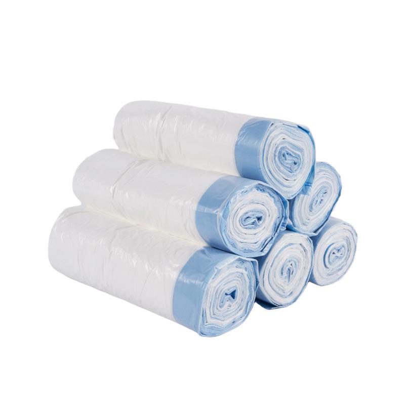 Large Thickened Drawstring Trash Bags - Tear-Resistant for Kitchen, Bathroom, and Household Use