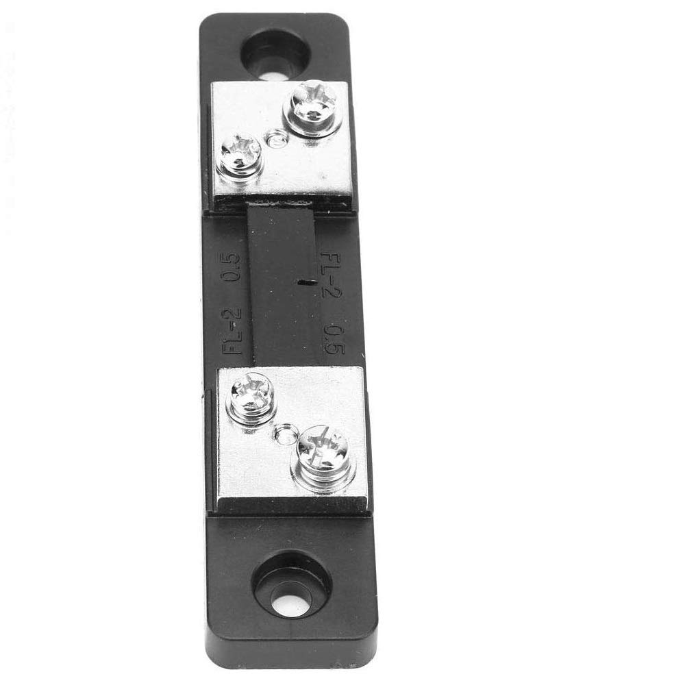 WINGONEER 2Pcs 50A 75MV DC Current Shunt Resistor for DC Ampere Panel Meter FL-2