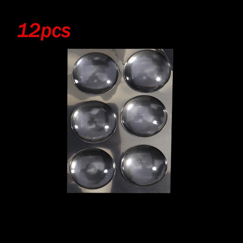 6/12 Stück Klare Weiche Silikon Wand Schutz Selbstklebend Türgriff Stoßdämpfer Schutzkorken Rutschfest Rund Türen Stopper Schalldämpfer