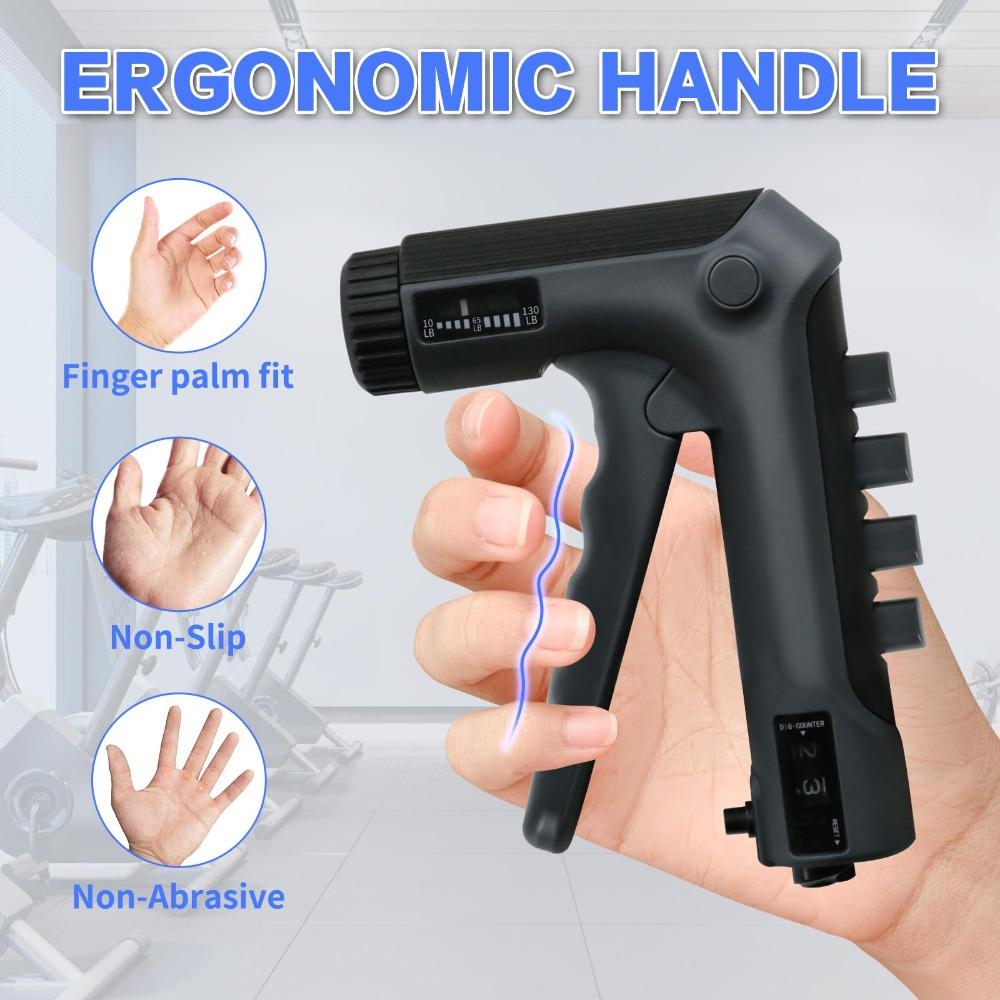 Adjustable Grip Strength Trainer with Counting Hand Exerciser  For Muscle Building(10-130 LBS)