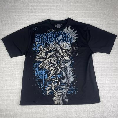 2026 Γοτθικό Ραπ Streetwear Μπλουζάκι Ανδρικό Γυναικείο Σκούρο Hip Hop Πολύ Μεγάλα Γραφικά Vintage Μισομάνικο Αμερικανική Μόδα Φαρδιά Αβάν-Γκαρντ Μπλούζες