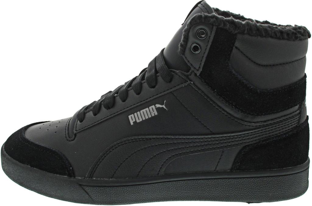 Puma Shuffle Mid Fur Sneakers (387609) Black/black/steel Gray